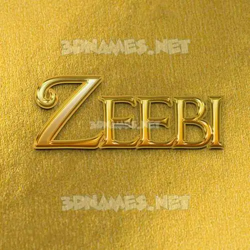 zeebi in All Gold style - 3D name wallpaper zeebi in All Gold style - 3D name wallpaper