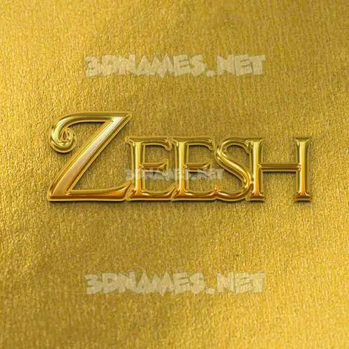 zeesh in All Gold style - 3D name wallpaper zeesh in All Gold style - 3D name wallpaper
