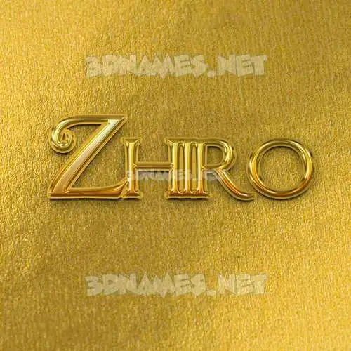 zhiro in All Gold style - 3D name wallpaper zhiro in All Gold style - 3D name wallpaper