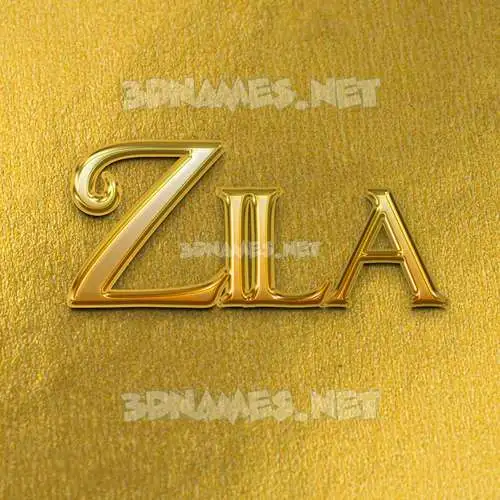 zila in All Gold style - 3D name wallpaper zila in All Gold style - 3D name wallpaper