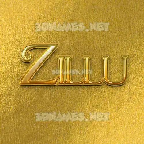zillu in All Gold style - 3D name wallpaper zillu in All Gold style - 3D name wallpaper