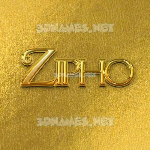 zipho in All Gold style - 3D name wallpaper zipho in All Gold style - 3D name wallpaper
