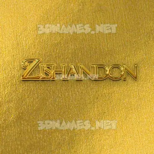 zishandon in All Gold style - 3D name wallpaper zishandon in All Gold style - 3D name wallpaper