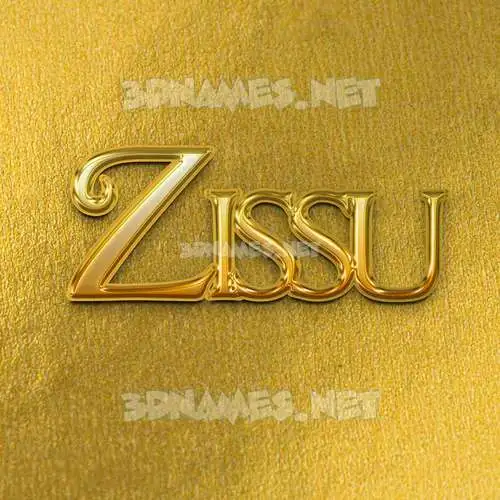 zissu in All Gold style - 3D name wallpaper zissu in All Gold style - 3D name wallpaper