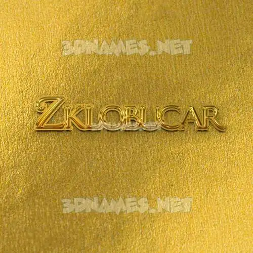 zklobucar in All Gold style - 3D name wallpaper zklobucar in All Gold style - 3D name wallpaper