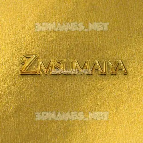 zmsumaiya in All Gold style - 3D name wallpaper zmsumaiya in All Gold style - 3D name wallpaper