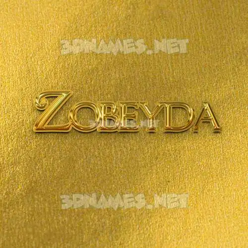 zobeyda in All Gold style - 3D name wallpaper zobeyda in All Gold style - 3D name wallpaper