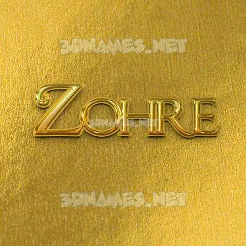 zohre in All Gold style - 3D name wallpaper zohre in All Gold style - 3D name wallpaper