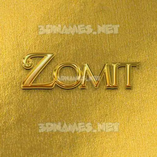 zomit in All Gold style - 3D name wallpaper zomit in All Gold style - 3D name wallpaper