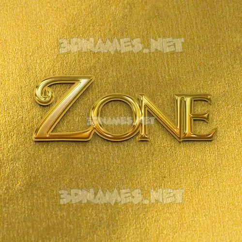 zone in All Gold style - 3D name wallpaper zone in All Gold style - 3D name wallpaper