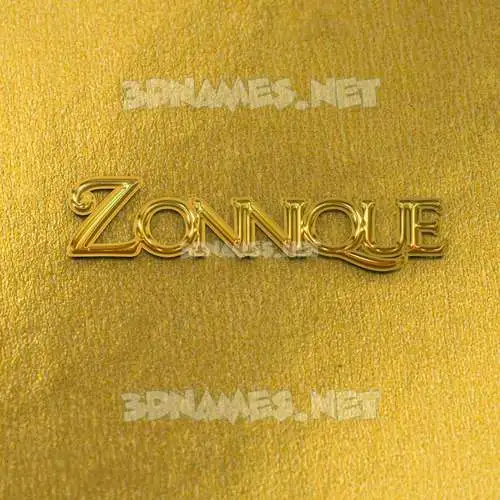 zonnique in All Gold style - 3D name wallpaper zonnique in All Gold style - 3D name wallpaper