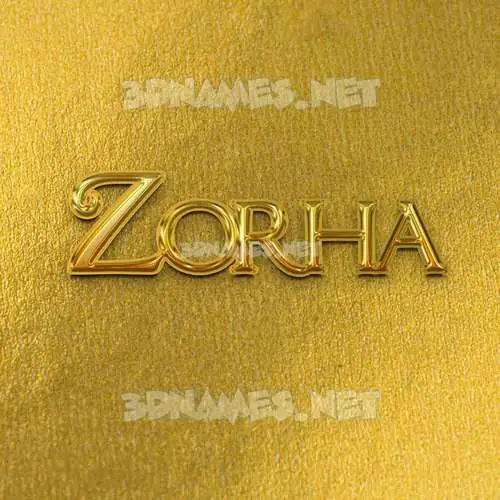 zorha in All Gold style - 3D name wallpaper zorha in All Gold style - 3D name wallpaper