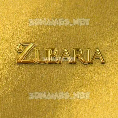 zubaria in All Gold style - 3D name wallpaper zubaria in All Gold style - 3D name wallpaper