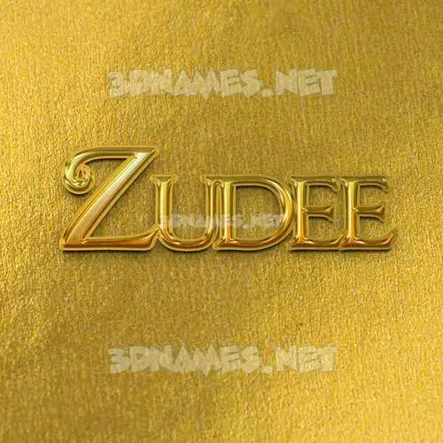 zudee in All Gold style - 3D name wallpaper zudee in All Gold style - 3D name wallpaper