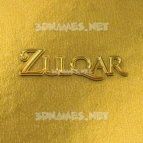 zulqar in All Gold style - 3D name wallpaper zulqar in All Gold style - 3D name wallpaper