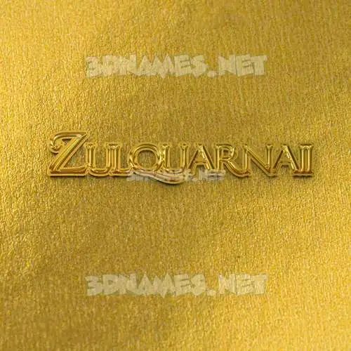 zulquarnaii in All Gold style - 3D name wallpaper zulquarnaii in All Gold style - 3D name wallpaper