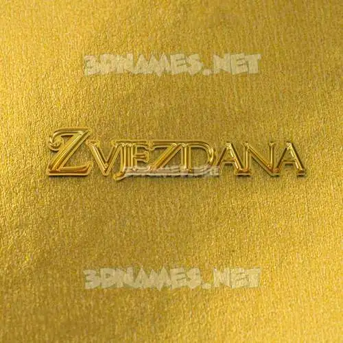 zvjezdana in All Gold style - 3D name wallpaper zvjezdana in All Gold style - 3D name wallpaper