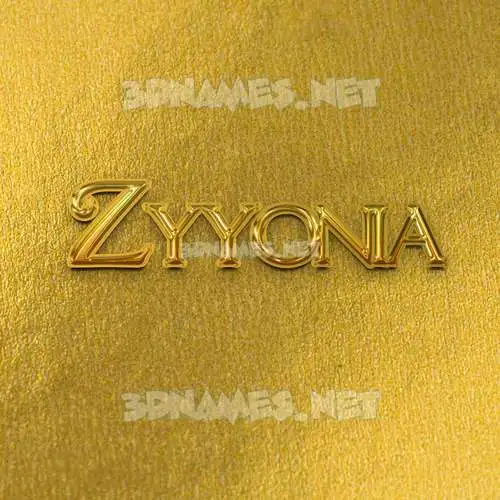 zyyonia in All Gold style - 3D name wallpaper zyyonia in All Gold style - 3D name wallpaper