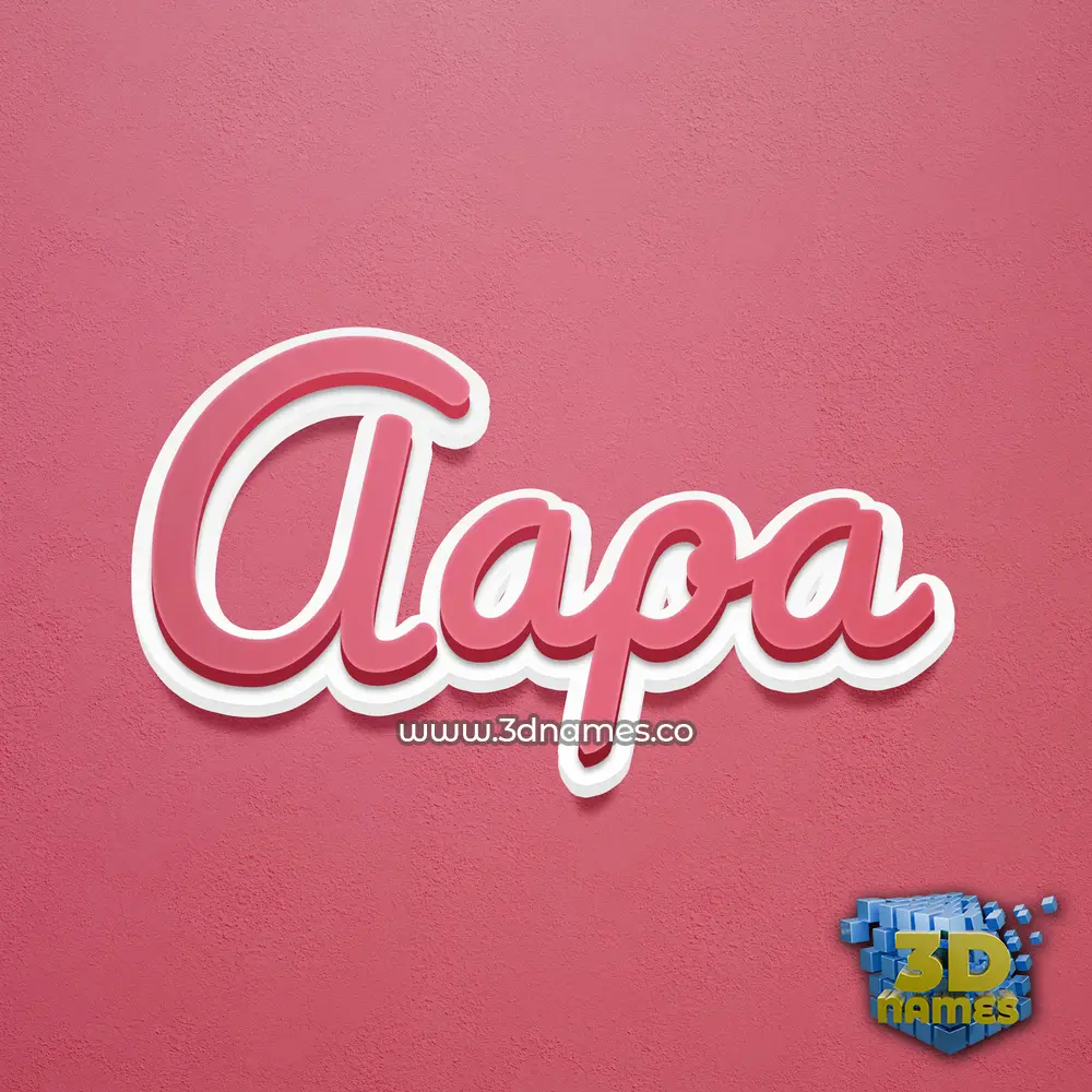 aapa in Red Scribble style - 3D name wallpaper aapa in Red Scribble style - 3D name wallpaper
