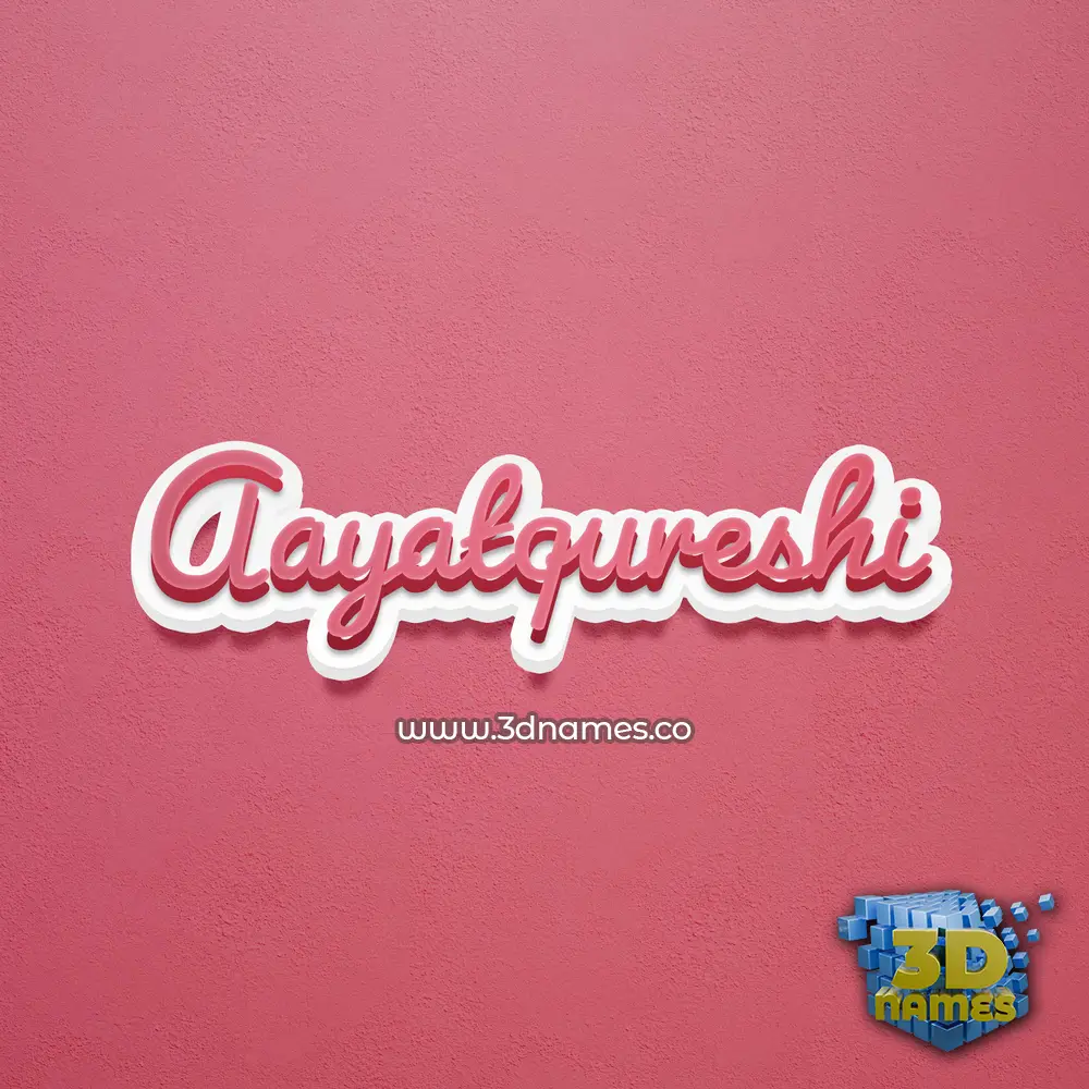 aayatqureshi in Red Scribble style - 3D name wallpaper aayatqureshi in Red Scribble style - 3D name wallpaper