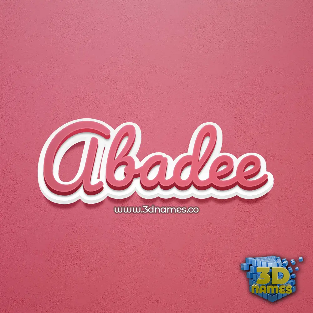 abadee in Red Scribble style - 3D name wallpaper abadee in Red Scribble style - 3D name wallpaper