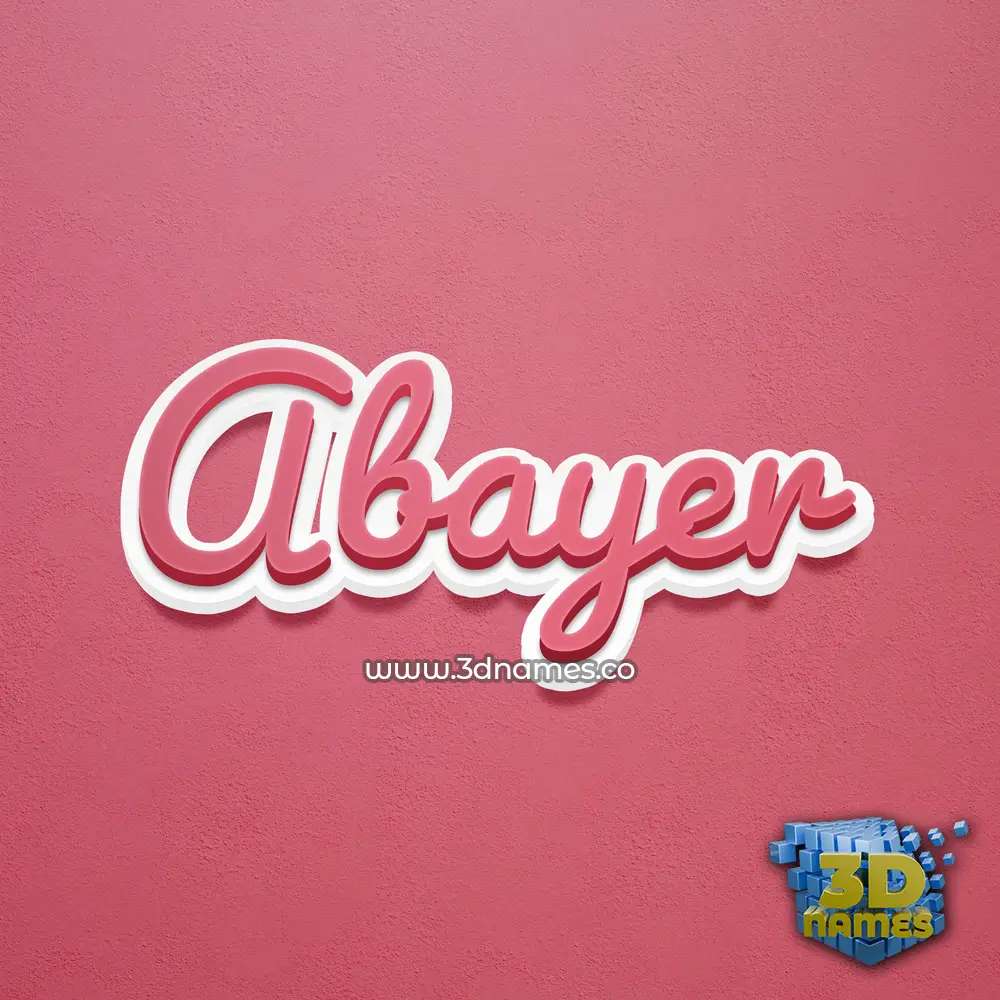 abayer in Red Scribble style - 3D name wallpaper abayer in Red Scribble style - 3D name wallpaper