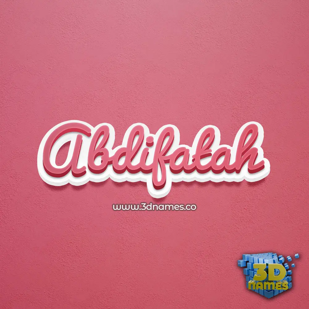abdifatah in Red Scribble style - 3D name wallpaper abdifatah in Red Scribble style - 3D name wallpaper