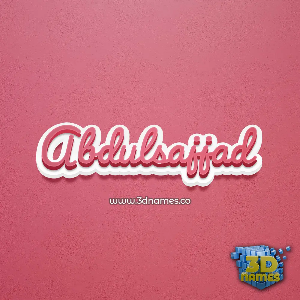 abdulsajjad in Red Scribble style - 3D name wallpaper abdulsajjad in Red Scribble style - 3D name wallpaper