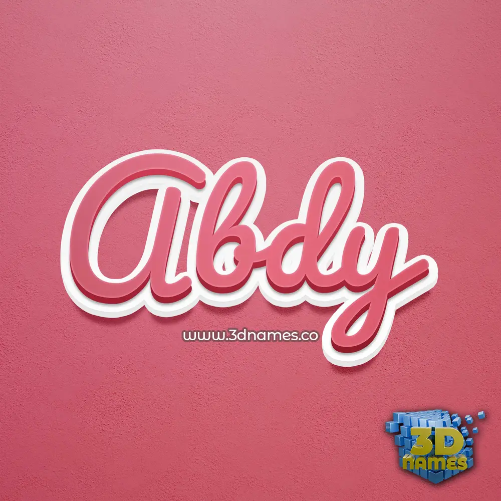 abdy in Red Scribble style - 3D name wallpaper abdy in Red Scribble style - 3D name wallpaper