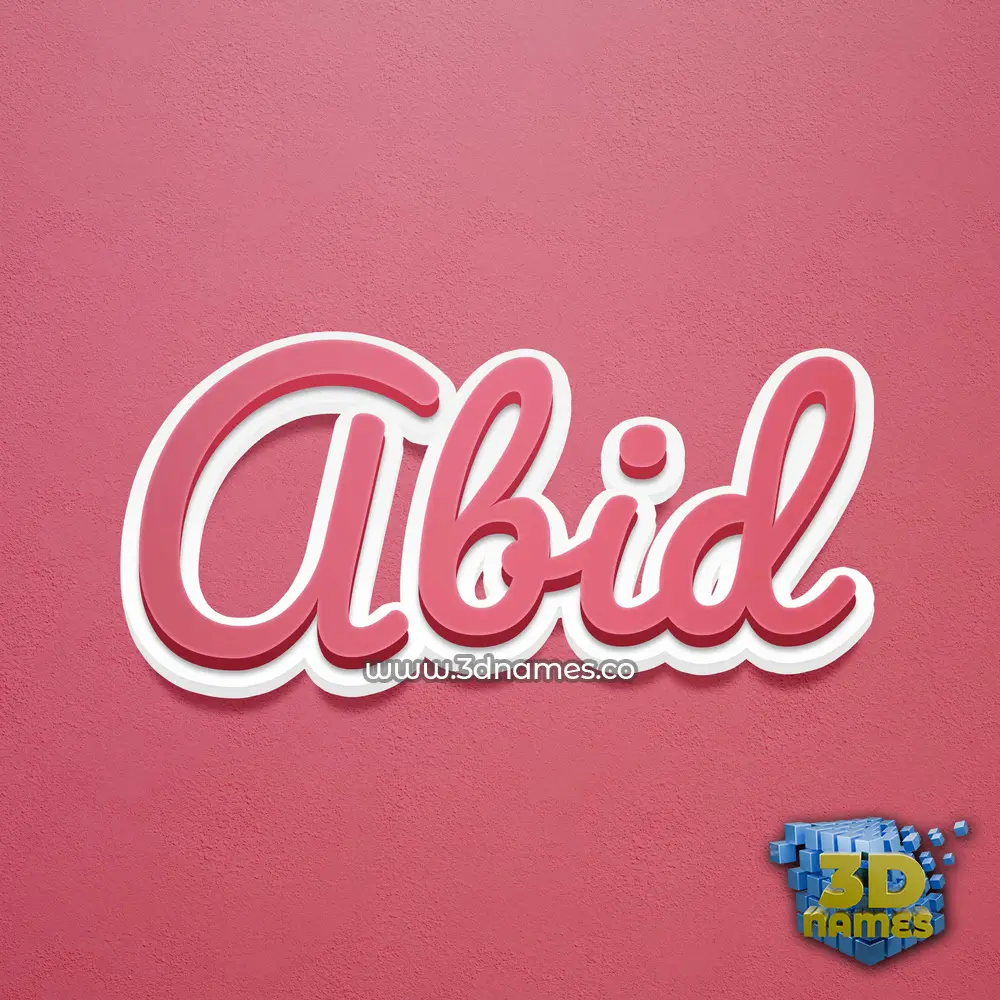 abid in Red Scribble style - 3D name wallpaper abid in Red Scribble style - 3D name wallpaper