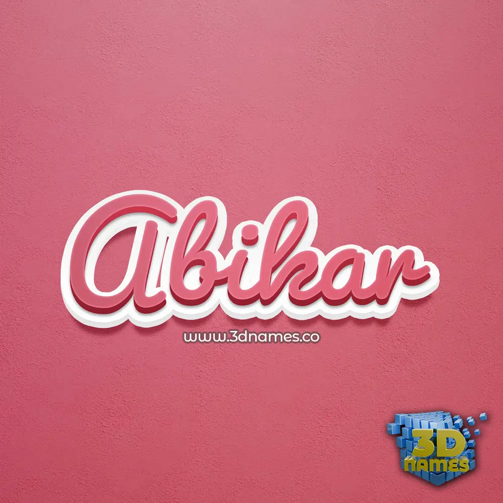 abikar in Red Scribble style - 3D name wallpaper abikar in Red Scribble style - 3D name wallpaper