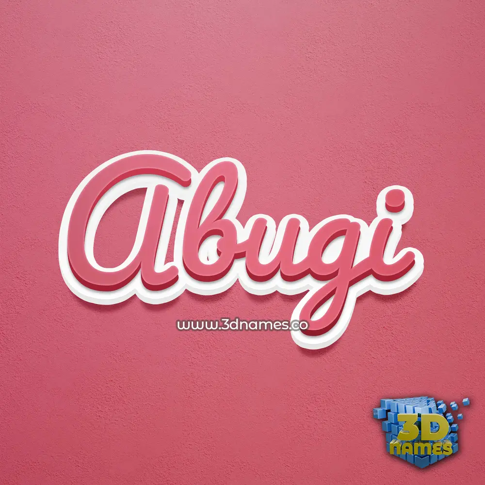 abugi in Red Scribble style - 3D name wallpaper abugi in Red Scribble style - 3D name wallpaper