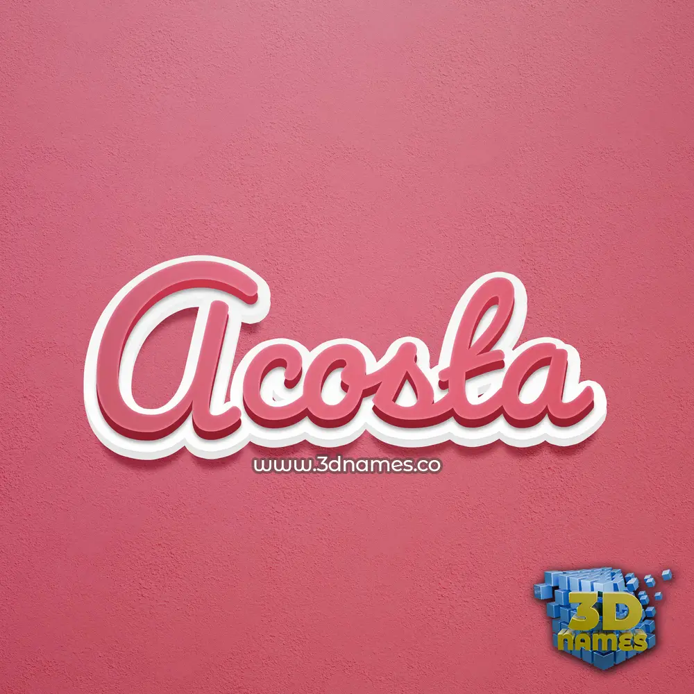 acosta in Red Scribble style - 3D name wallpaper acosta in Red Scribble style - 3D name wallpaper