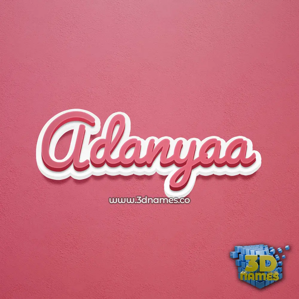 adanyaa in Red Scribble style - 3D name wallpaper adanyaa in Red Scribble style - 3D name wallpaper
