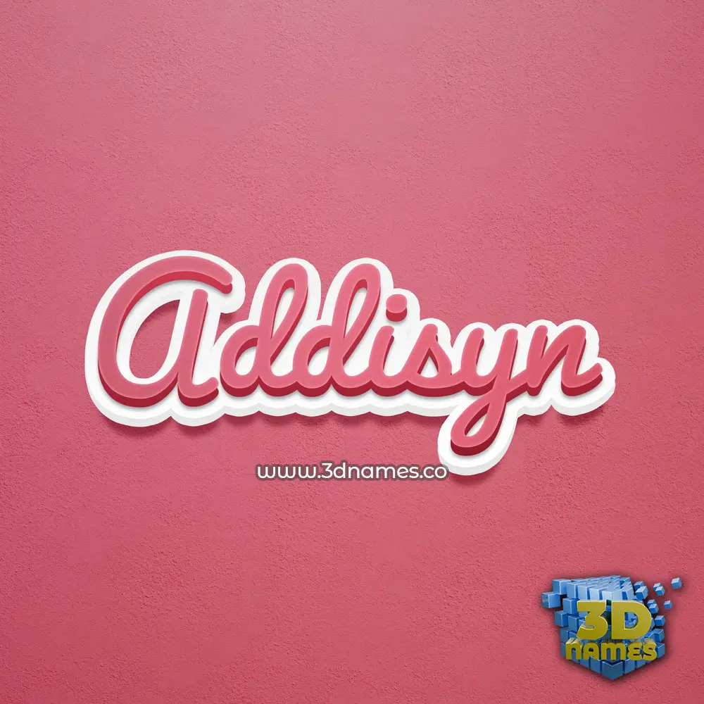 addisyn in Red Scribble style - 3D name wallpaper addisyn in Red Scribble style - 3D name wallpaper