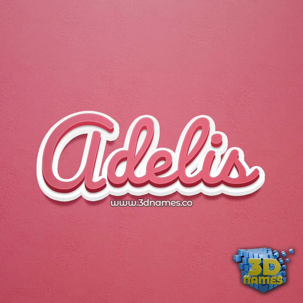 adelis in Red Scribble style - 3D name wallpaper adelis in Red Scribble style - 3D name wallpaper