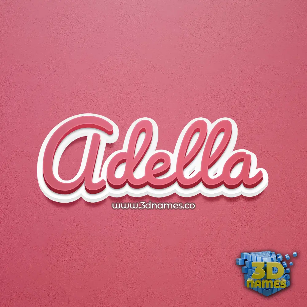 adella in Red Scribble style - 3D name wallpaper adella in Red Scribble style - 3D name wallpaper