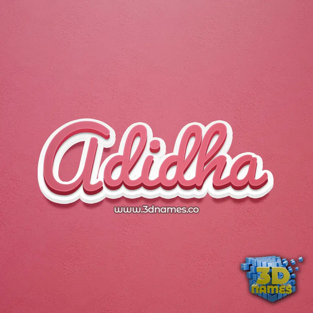 adidha in Red Scribble style - 3D name wallpaper adidha in Red Scribble style - 3D name wallpaper