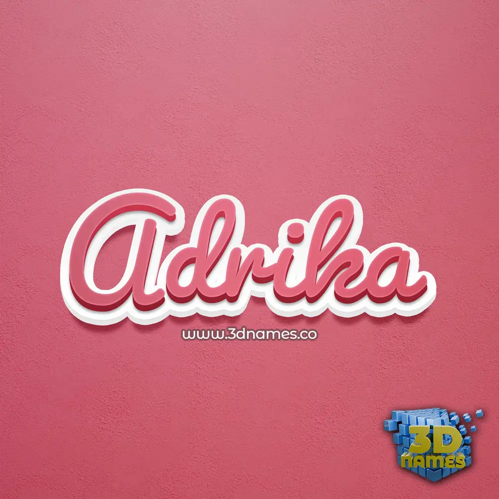 adrika in Red Scribble style - 3D name wallpaper adrika in Red Scribble style - 3D name wallpaper
