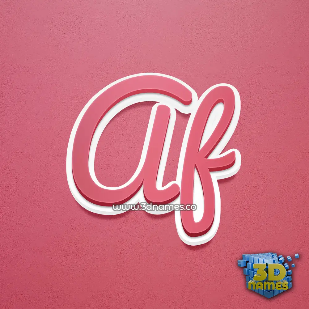 af in Red Scribble style - 3D name wallpaper af in Red Scribble style - 3D name wallpaper