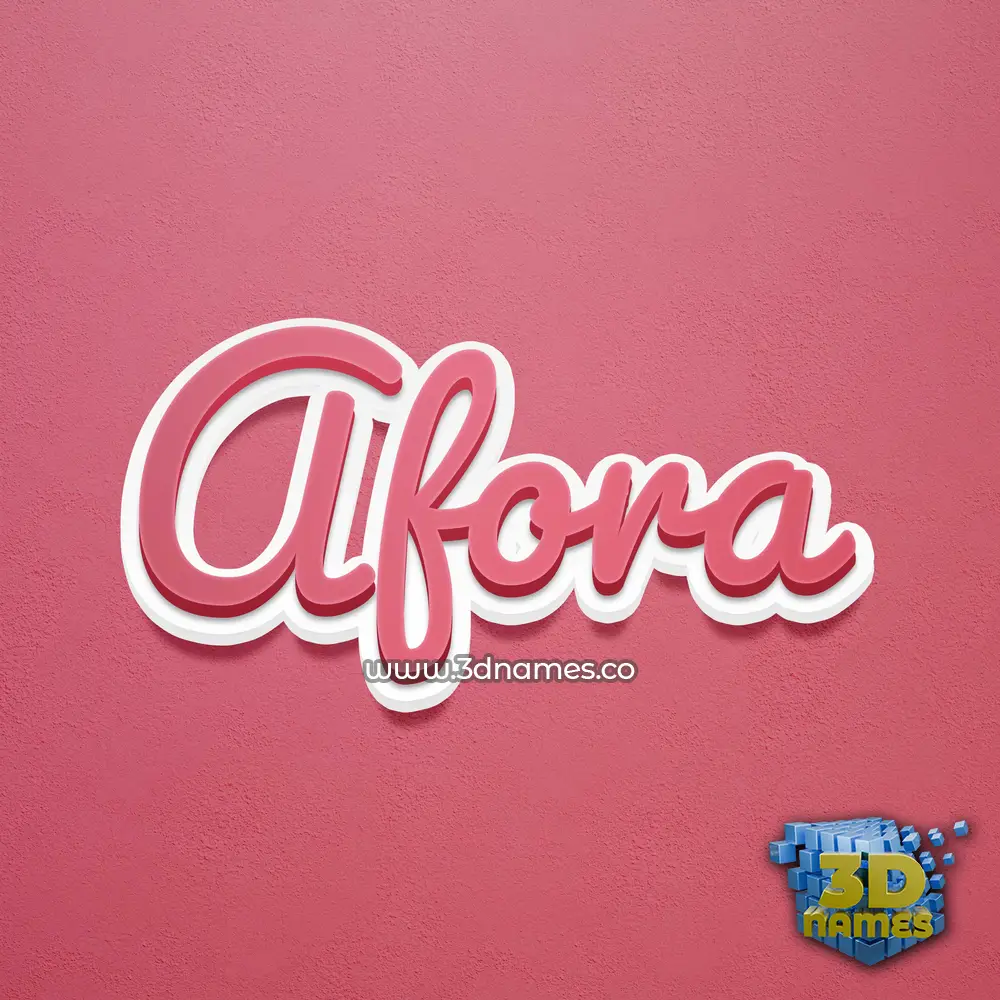 afora in Red Scribble style - 3D name wallpaper afora in Red Scribble style - 3D name wallpaper