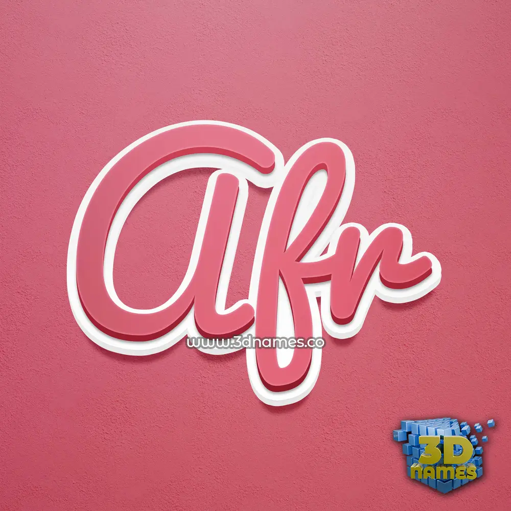 afr in Red Scribble style - 3D name wallpaper afr in Red Scribble style - 3D name wallpaper
