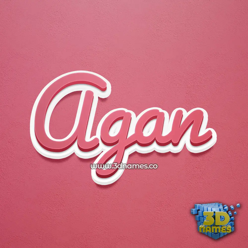 agan in Red Scribble style - 3D name wallpaper agan in Red Scribble style - 3D name wallpaper
