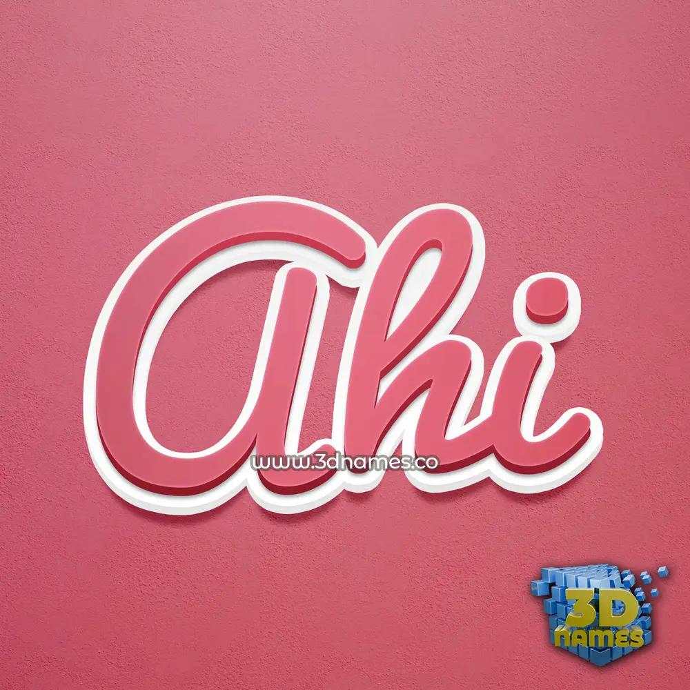 ahi in Red Scribble style - 3D name wallpaper ahi in Red Scribble style - 3D name wallpaper