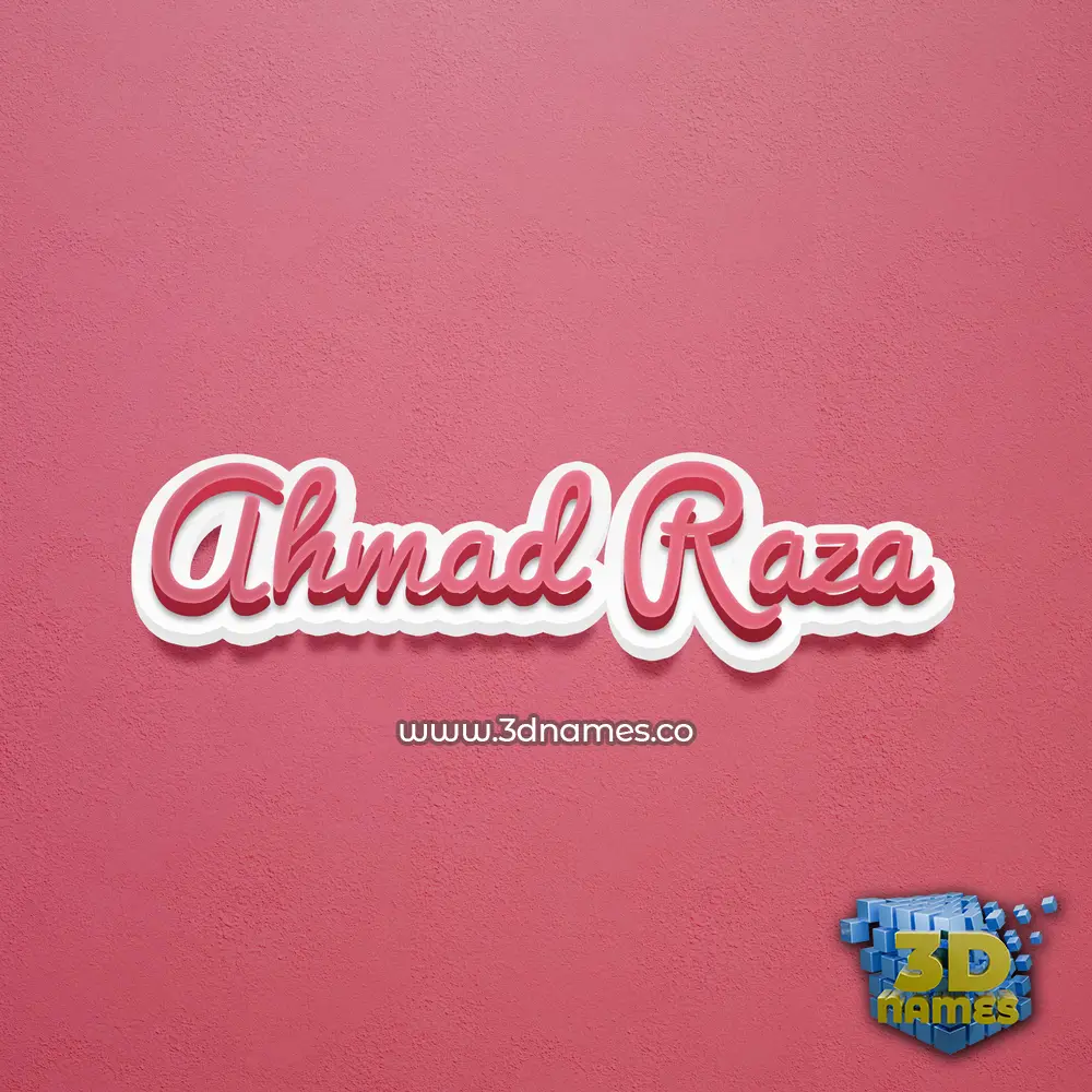 ahmad raza in Red Scribble style - 3D name wallpaper ahmad raza in Red Scribble style - 3D name wallpaper