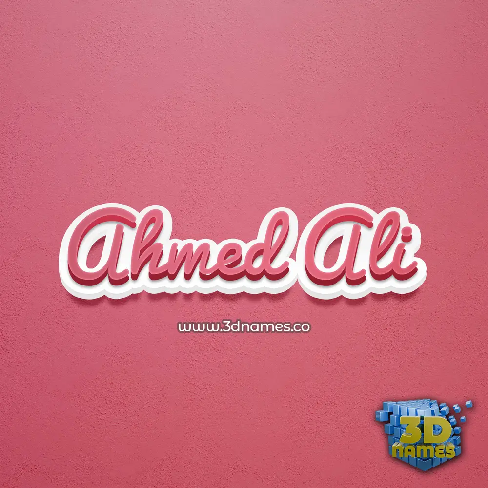 ahmed ali in Red Scribble style - 3D name wallpaper ahmed ali in Red Scribble style - 3D name wallpaper