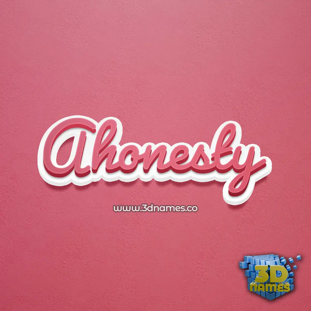 ahonesty in Red Scribble style - 3D name wallpaper ahonesty in Red Scribble style - 3D name wallpaper