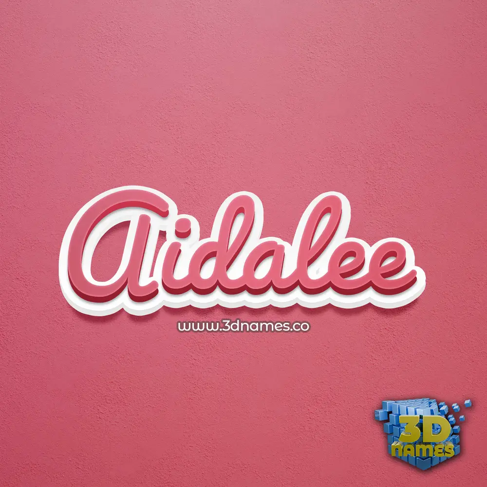 aidalee in Red Scribble style - 3D name wallpaper aidalee in Red Scribble style - 3D name wallpaper