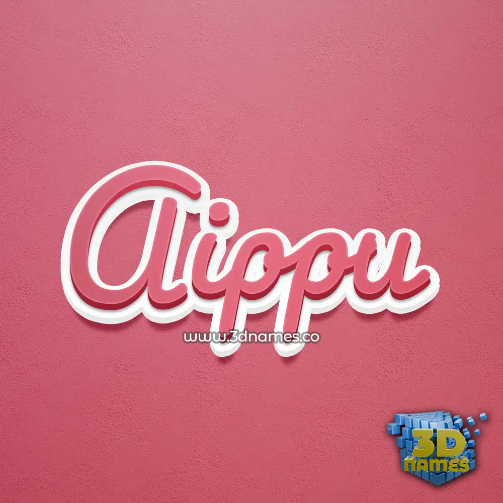 aippu in Red Scribble style - 3D name wallpaper aippu in Red Scribble style - 3D name wallpaper