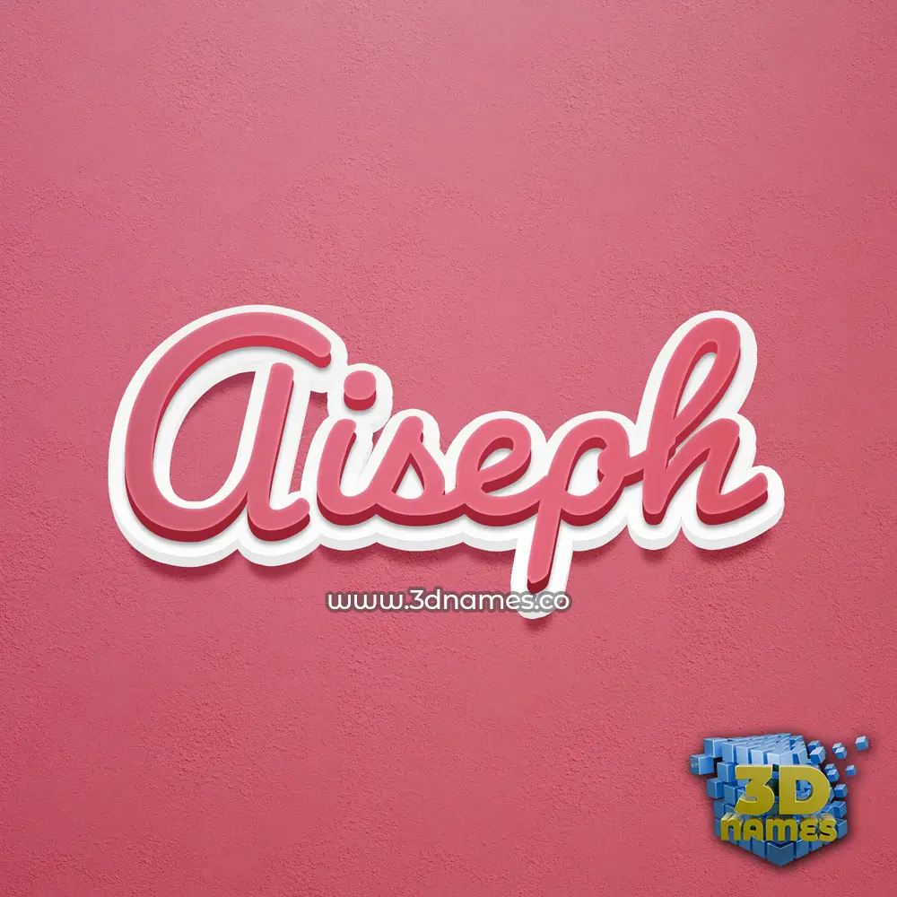 aiseph in Red Scribble style - 3D name wallpaper aiseph in Red Scribble style - 3D name wallpaper
